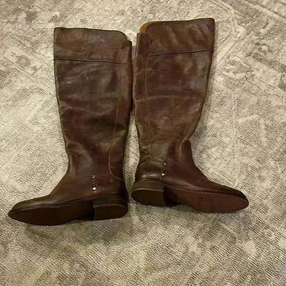 Franco Sarto Haleen Wide Calf Over the Knee Leather Boots SZ 7 - Picture 8 of 11